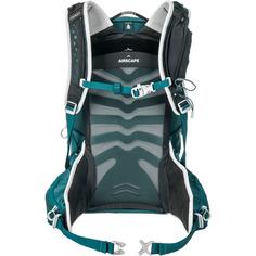 Rückansicht von Osprey Tempest 20 Wanderrucksack Damen jasper green