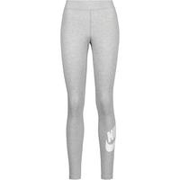 Nike NSW Essential Leggings Damen - dk grey heather-white
