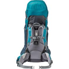 Rückansicht von Deuter Alpamayo 60 + 10 SL Trekkingrucksack Damen petrol-arctic