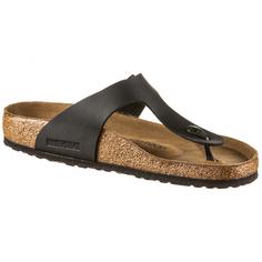 Rückansicht von Birkenstock Gizeh Sandalen schwarz