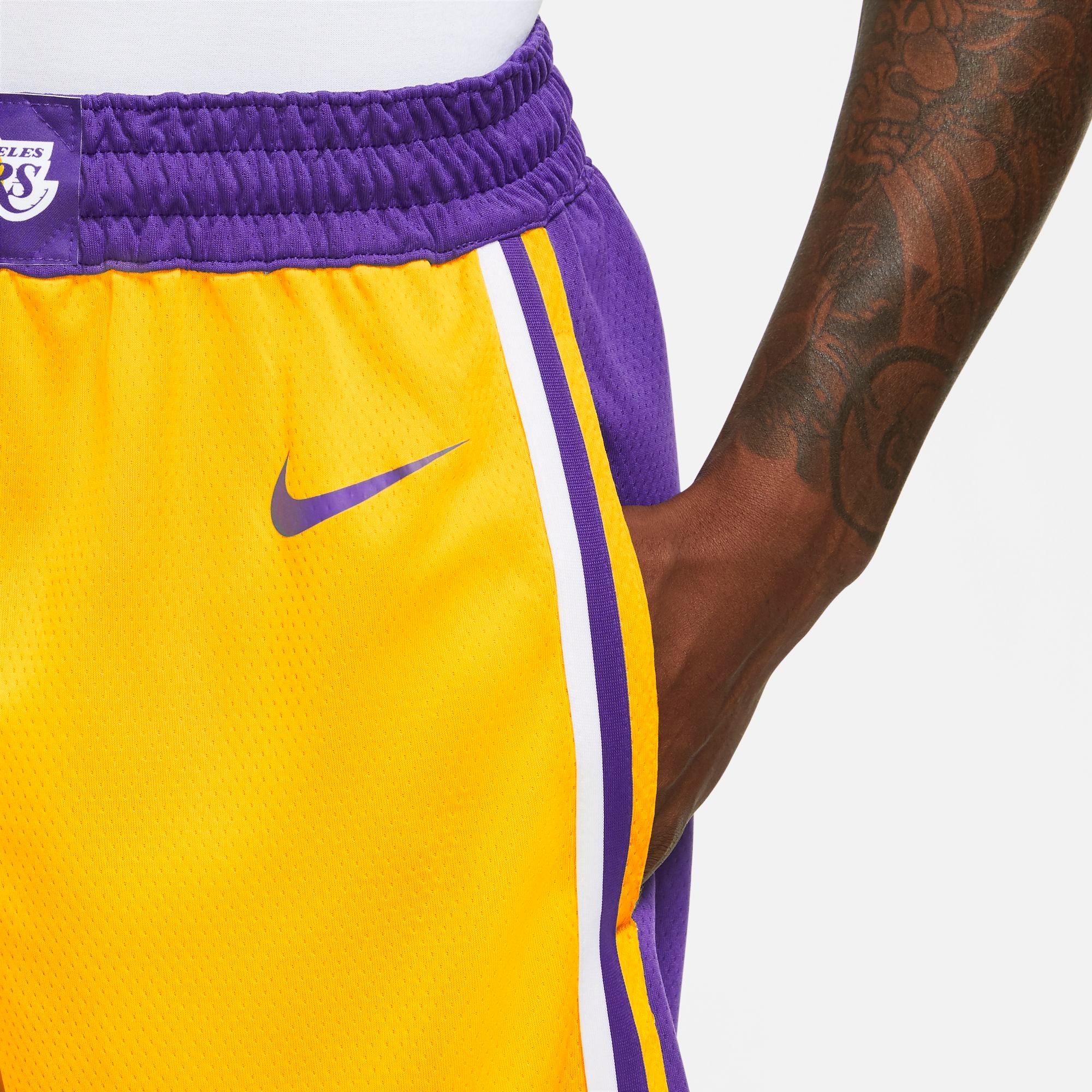 Lakers men's store basketball shorts