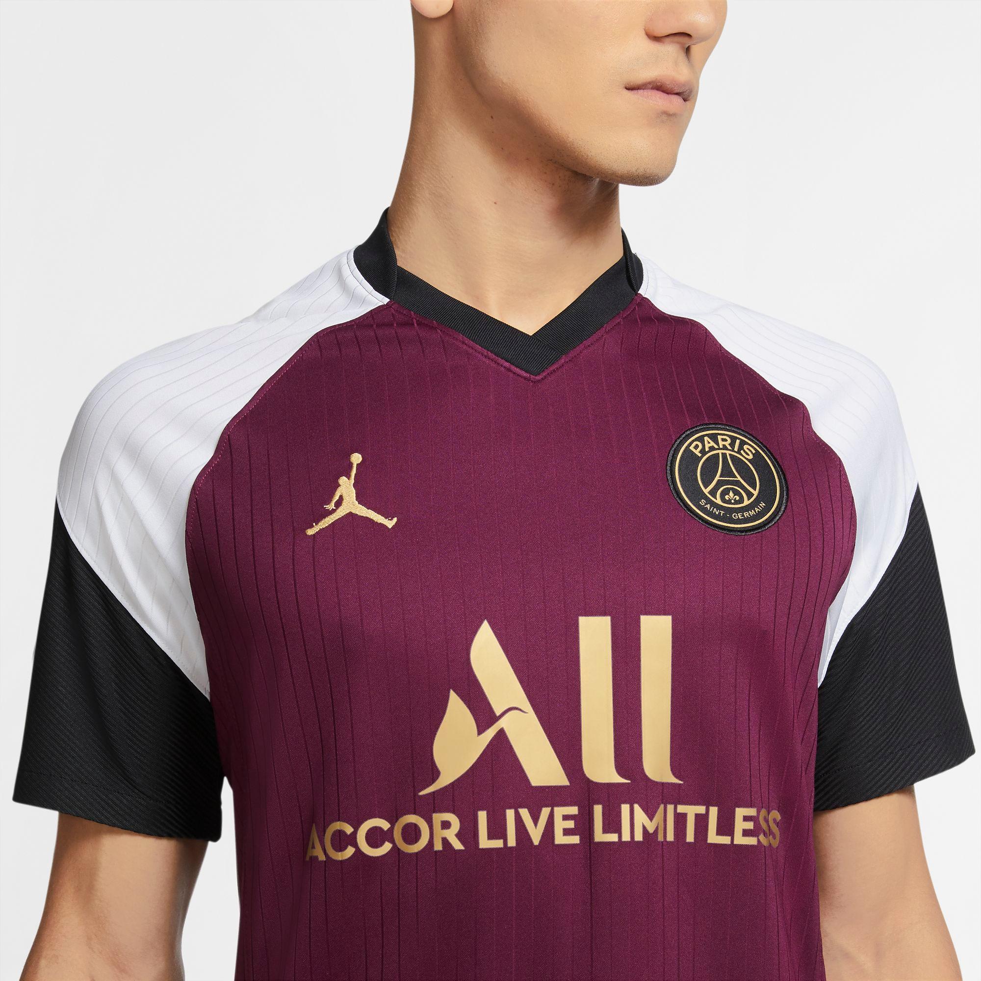 Nike Paris Saint Germain Jordan 20 21 3rd Trikot Herren Bordeaux Truly Gold Im Online Shop Von Sportscheck Kaufen