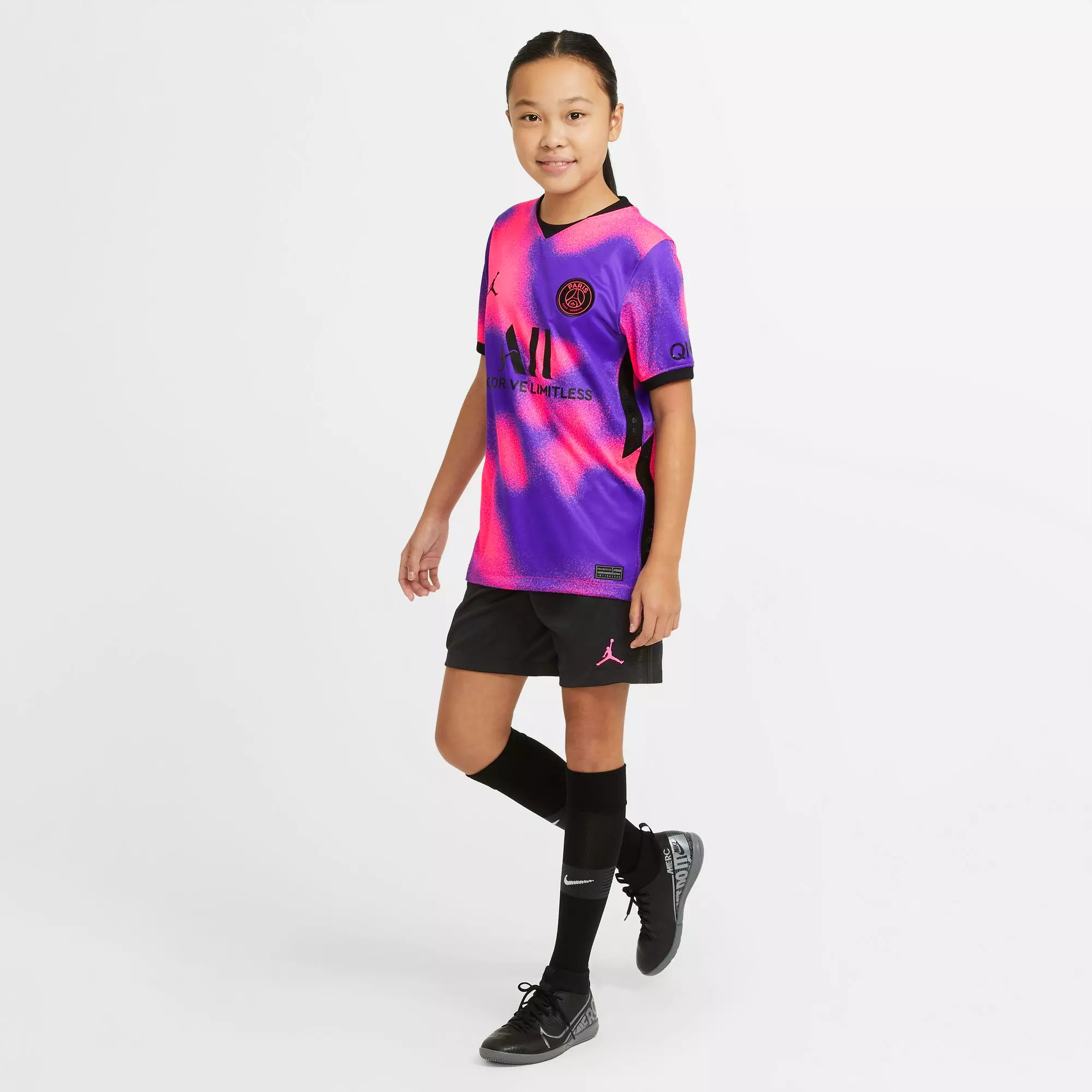 Nike Paris Saint Germain Jordan 20 21 4th Trikot Kinder Hyper Pink Black Im Online Shop Von Sportscheck Kaufen