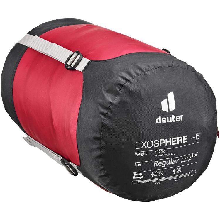 Deuter Deuter Exosphere -6&deg; Kunstfaserschlafsack - cranberry-fire - 0 | SportScheck