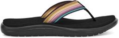 Rückansicht von Teva Voya Flip Zehentrenner Damen antiguous black multi