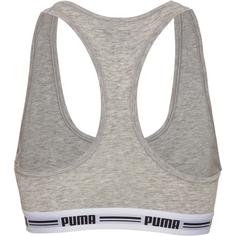 Rückansicht von PUMA Racer Back BH Damen grey melange