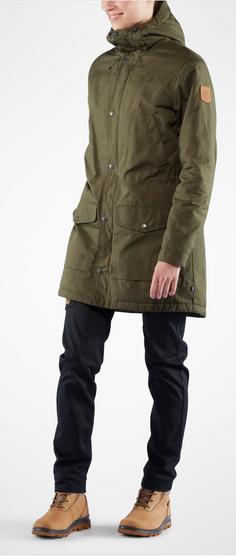 Rückansicht von FJÄLLRÄVEN GREENLAND WINTER Parka Damen laurel green