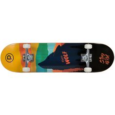 Rückansicht von Playlife FIRCE WOLF Skateboard-Komplettset colored