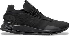 Rückansicht von On Cloudnova Sneaker Herren black-eclipse