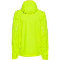 Rückansicht von Gonso Save light Regenjacke Herren safety yellow