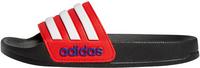 adidas Adilette Shower Badelatschen Kinder - core black-ftwr white-vivid red