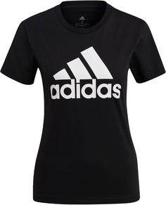 adidas Loungewear Essentials Logo T-Shirt Damen black-white