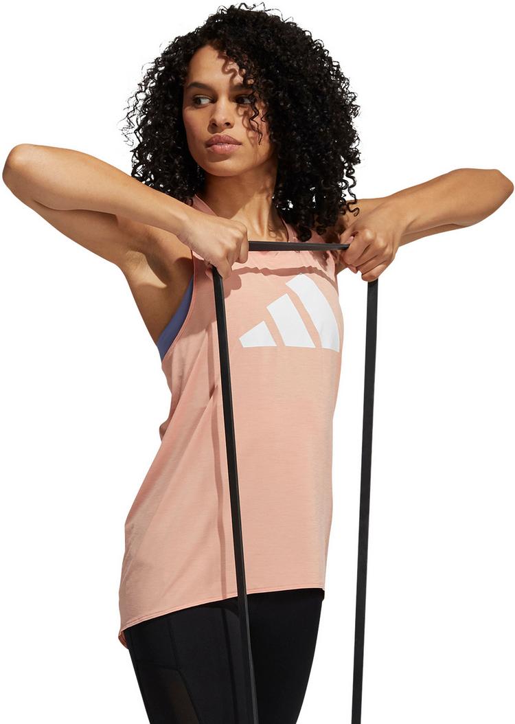 adidas adidas 3BAR LOGO AEROREADY Funktionstank Damen - ambient blush-white - 1 | SportScheck