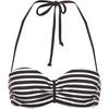 VENICE BEACH Bikini Oberteil Damen - schwarz-wei&szlig; gestreift