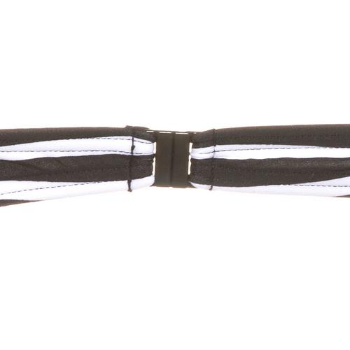 Rückansicht von VENICE BEACH Bikini Oberteil Damen schwarz-weiß gestreift