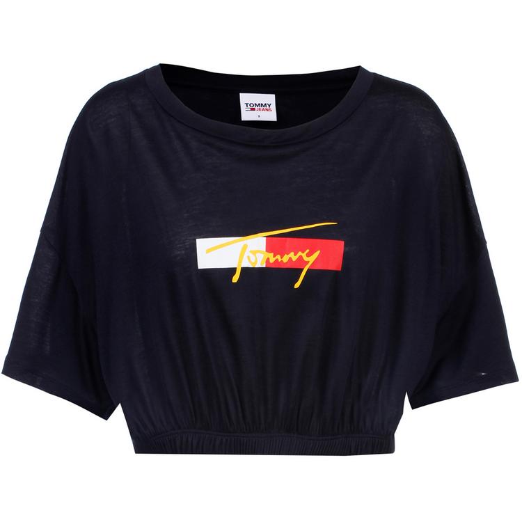 Tommy Hilfiger Tommy Hilfiger SF Medium Drawstring Croptop Damen - desert sky - 0 | SportScheck