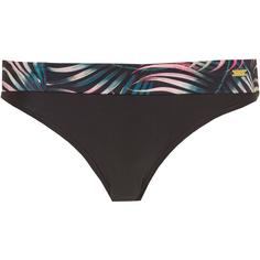 Lascana Bikini Hose Damen palmendruck schwarz