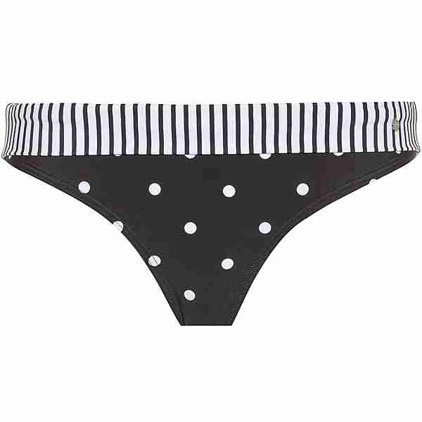 S.OLIVER Bikini Hose Damen schwarz-weiß gepunktet
