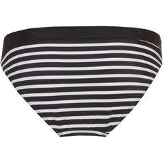 Rückansicht von VENICE BEACH Summer Bikini Hose Damen schwarz-weiß gestreift