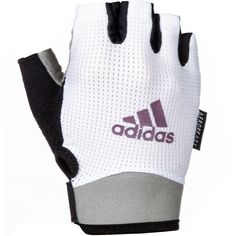 adidas Performance Fingerlose Handschuhe Damen weiß-grau