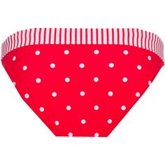 Rückansicht von S.OLIVER Bikini Hose Damen rot-weiß gepunktet