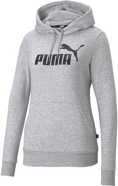 PUMA Essential Logo Hoodie Damen light gray heather