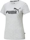 PUMA Essential Logo T-Shirt Damen - light gray heather