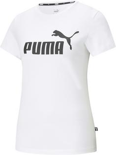 PUMA Essential Logo T-Shirt Damen white