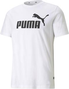 PUMA ESSENTIALS LOGO T-Shirt Herren puma white