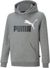 PUMA Hoodie Jungen - medium grey-white-puma black