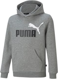 PUMA Hoodie Kinder medium grey-white-puma black