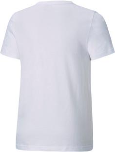 Rückansicht von PUMA ESSENTIALS T-Shirt Kinder puma white