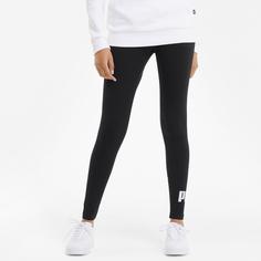 Rückansicht von PUMA Essential Logo Leggings Damen black