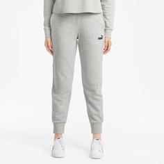 Rückansicht von PUMA Essential Sweathose Damen light gray heather