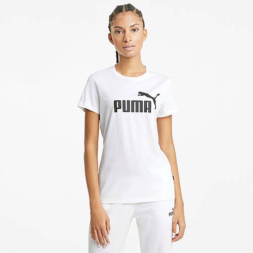 PUMA Essential Logo T-Shirt Damen white im Online Shop von SportScheck  kaufen