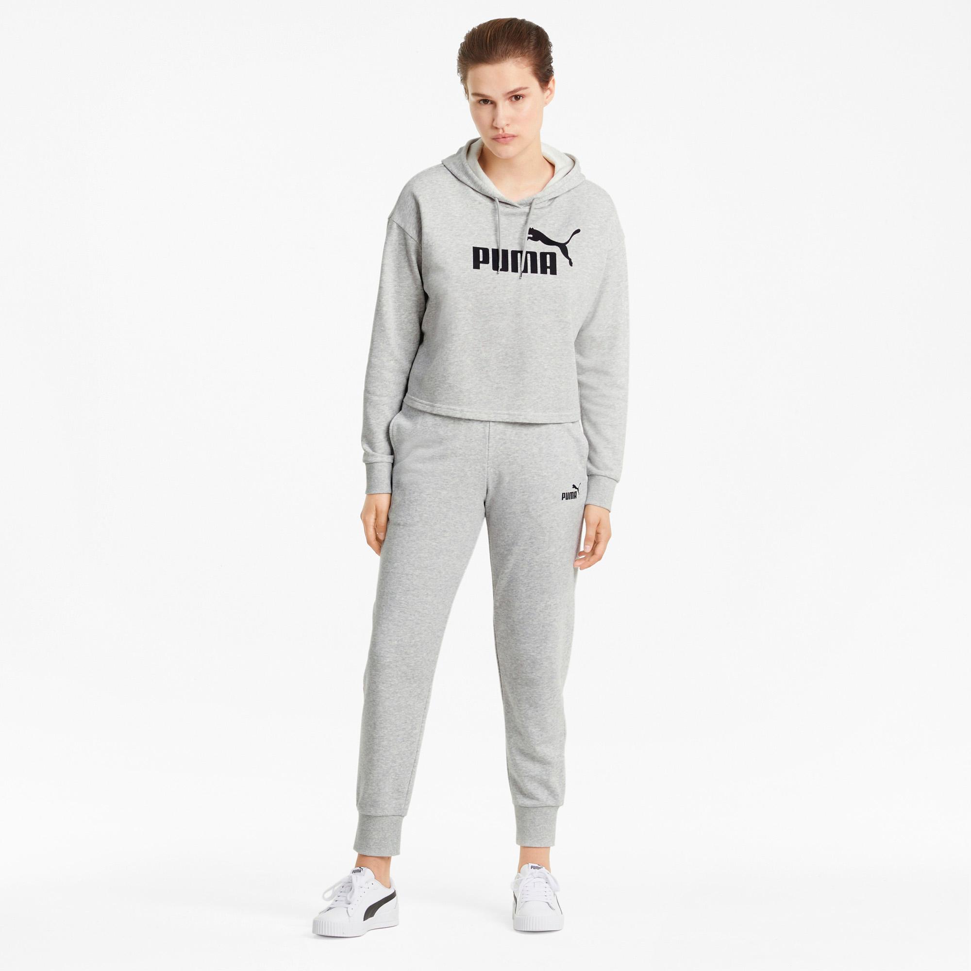 PUMA Essential Sweathose Damen light gray heather im Online Shop von SportScheck kaufen