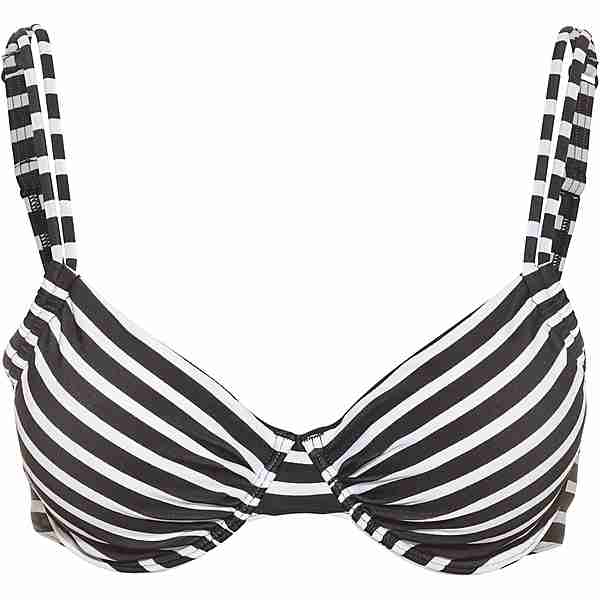 VENICE BEACH Summer Bikini Oberteil Damen schwarz-weiß gestreift