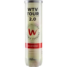 Rückansicht von Wilson WTV Tour2.0 Tennisball GELB