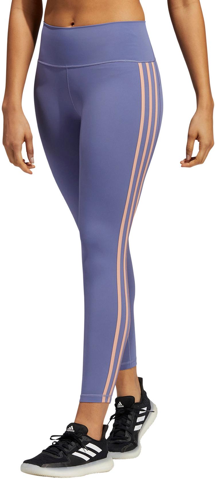 adidas adidas BELIEVE THIS 3-STRIPES AEROREADY Tights Damen - orbit violet-black - 0 | SportScheck