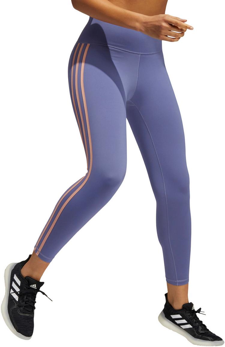 adidas adidas BELIEVE THIS 3-STRIPES AEROREADY Tights Damen - orbit violet-black - 1 | SportScheck