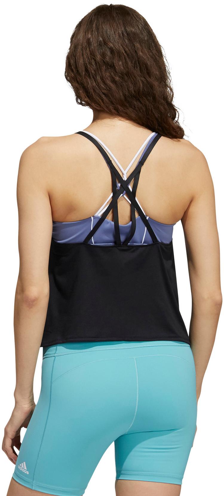 adidas adidas AEROREADY Funktionstank Damen - black-white - 2 | SportScheck