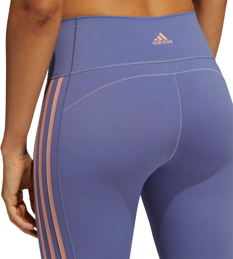 adidas adidas BELIEVE THIS 3-STRIPES AEROREADY Tights Damen - orbit violet-black - 3 | SportScheck