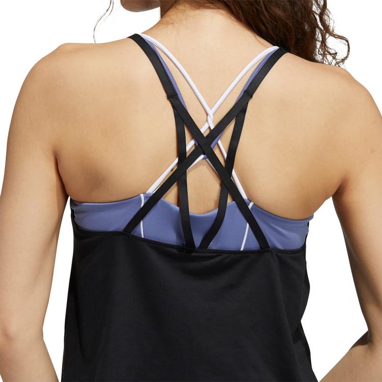 adidas adidas AEROREADY Funktionstank Damen - black-white - 4 | SportScheck