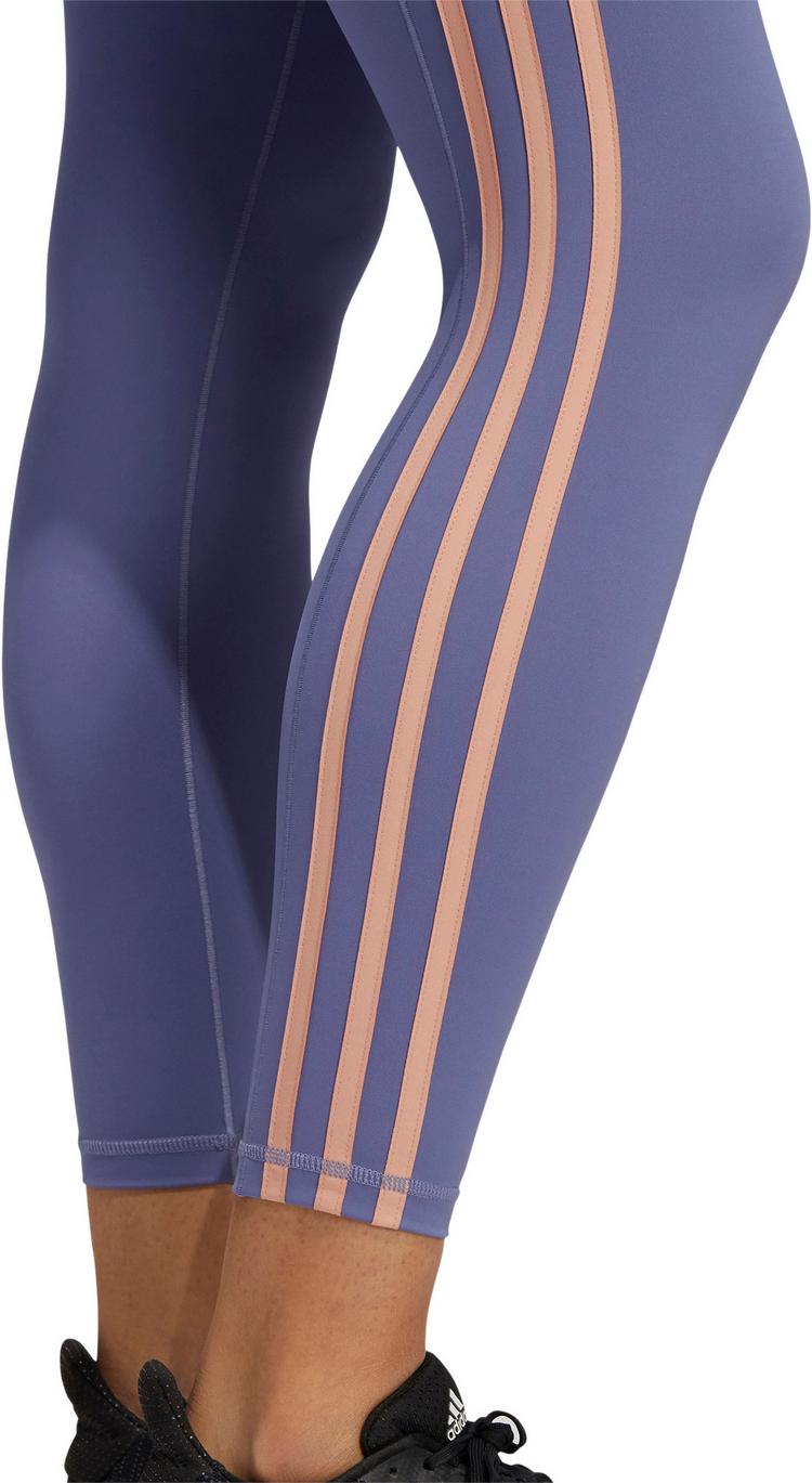 adidas adidas BELIEVE THIS 3-STRIPES AEROREADY Tights Damen - orbit violet-black - 4 | SportScheck