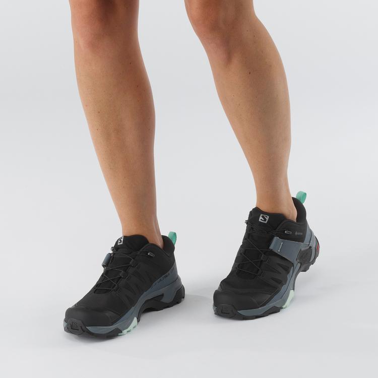 Salomon Salomon X ULTRA 4 Wanderschuhe Damen - black-stormy weather-opal blue - 0 | SportScheck