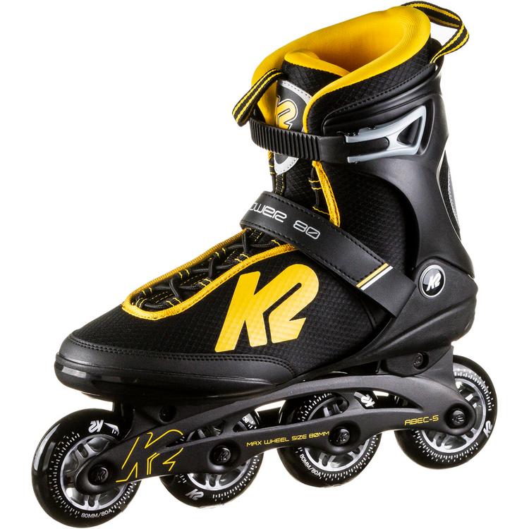 K2 K2 POWER 80 M Inline-Skates Herren - black-yellow - 0 | SportScheck