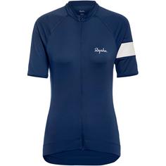 Rapha Core Jersey Fahrradtrikot Damen medieval blue-white alyssum