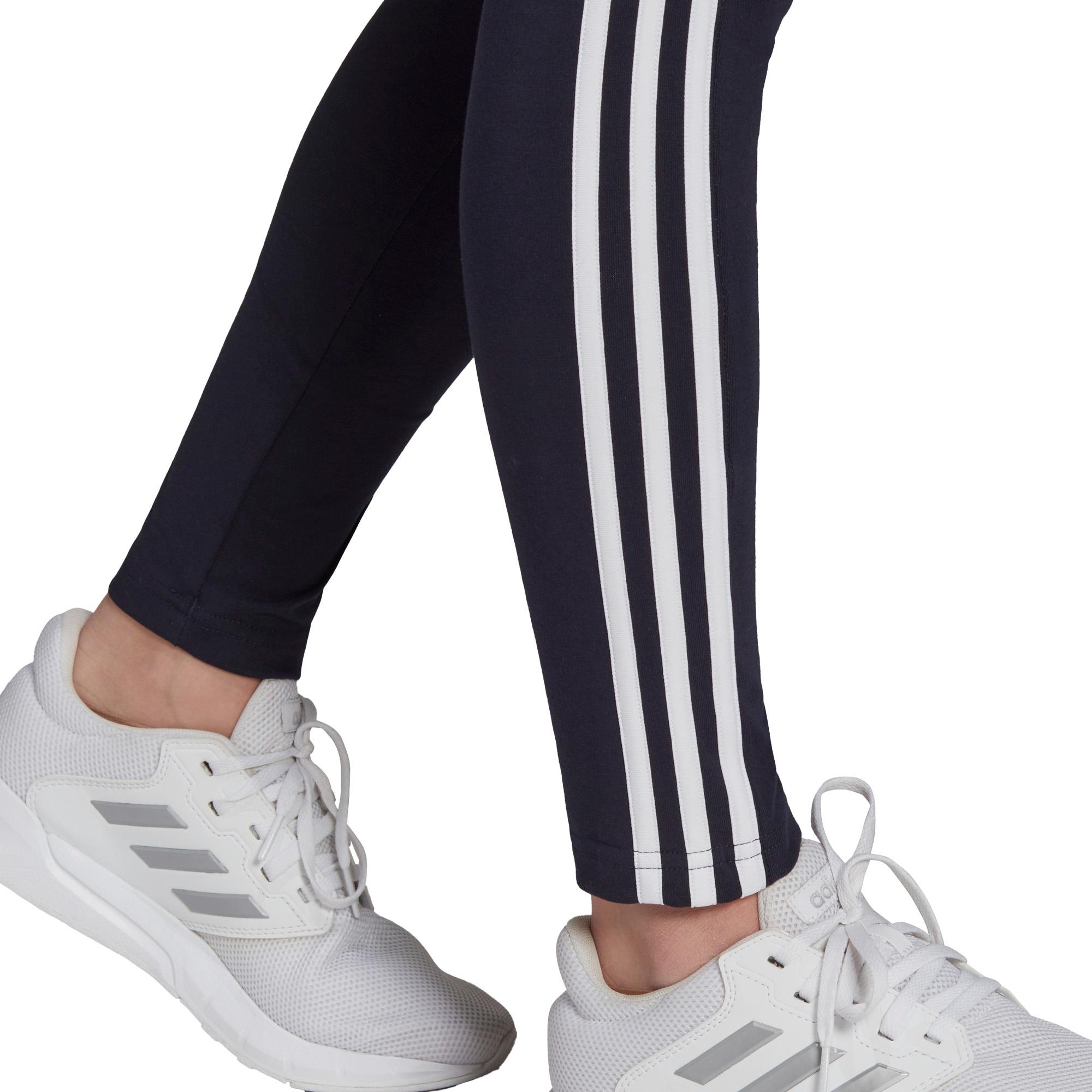 adidas - Loungewear Essentials 3-Streifen Leggings Damen schwarz weiß  kaufen im Sport Bittl Shop