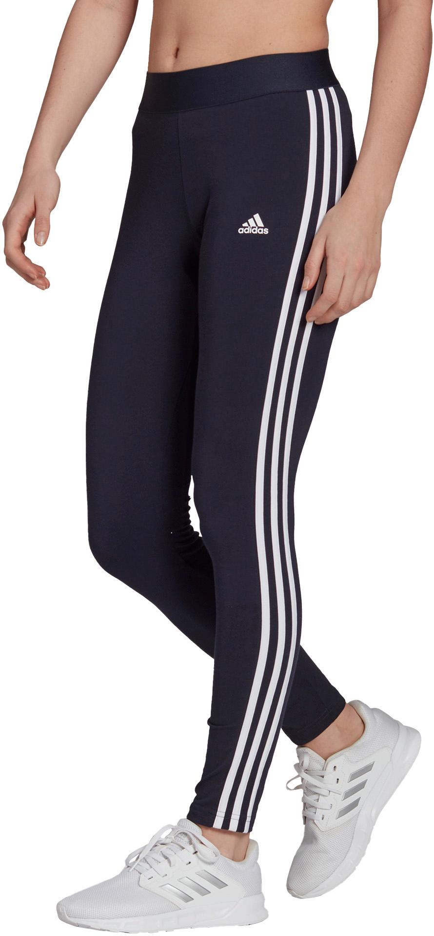 Adidas LOUNGEWEAR Essentials 3 Streifen Leggings Damen legend ink white im Online Shop von SportScheck kaufen