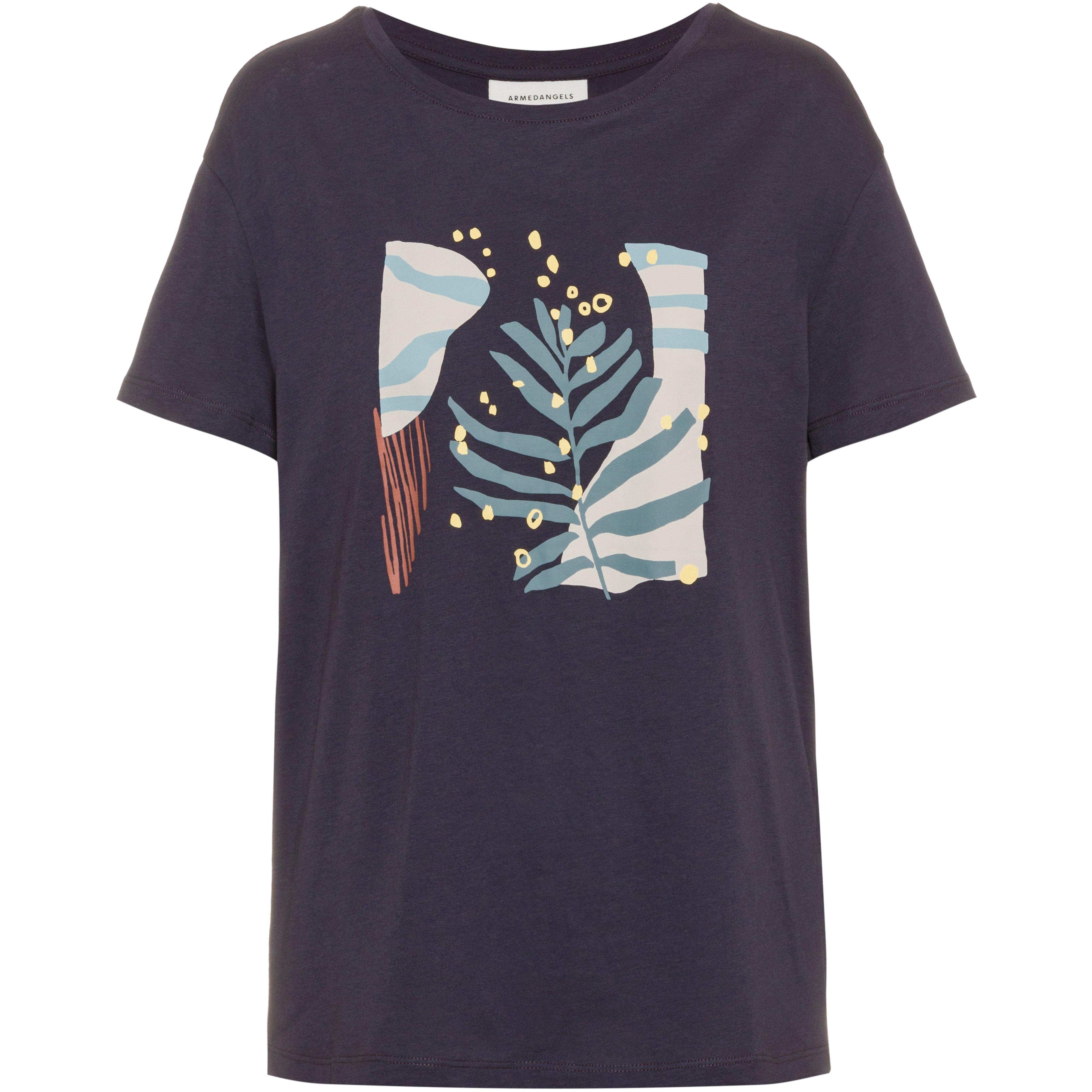 Image of ARMEDANGELS Nelaa Grafic Leaf T-Shirt Damen